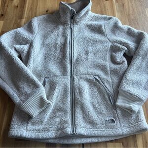 The North Face Women’s Sherpa Fleece Jacket Size M Cream Full Zip